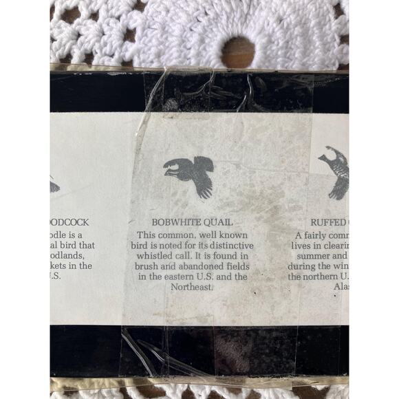 Vintage Barlow Game Bird Coasters: 1980s Wood Coaster Set - Picture 8 of 10